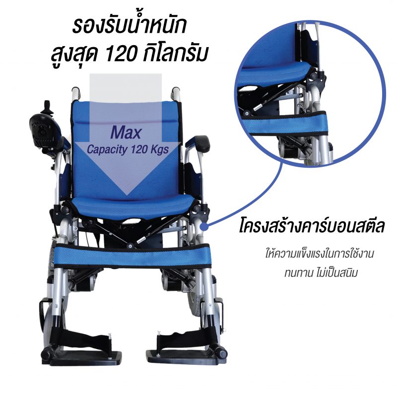 โครงสร้างวีลแชร์ไฟฟ้า รุ่น CM-112
