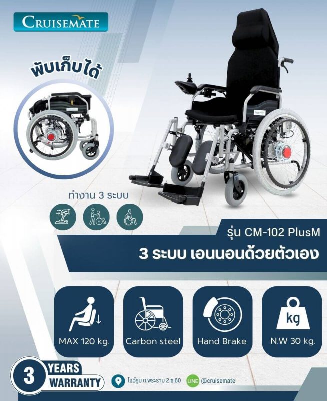 รถเข็นปรับนอน