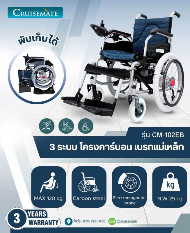 รถเข็นไฟฟ้าพับได้