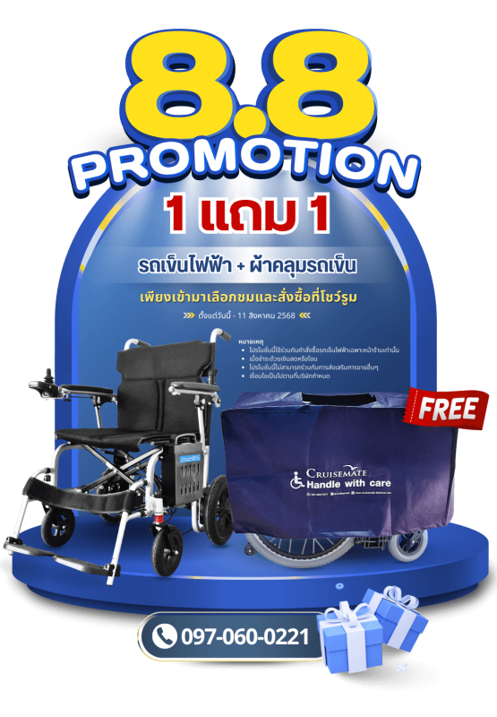 1 แถม 1 รถเข็นไฟฟ้าลดราคาพิเศษ Cruisemate