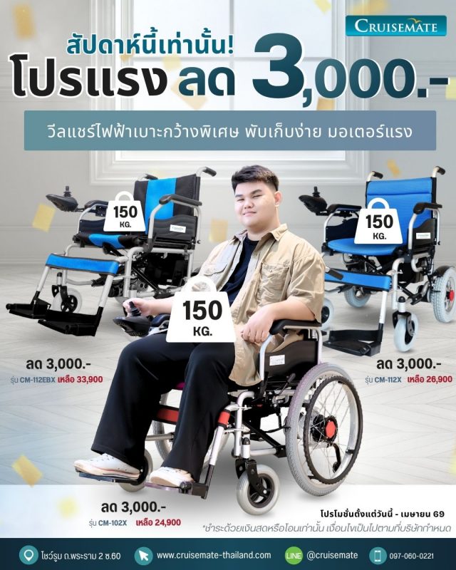วีลแชร์ไฟฟ้าลดราคา